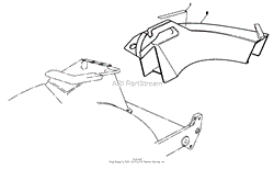 SIDE DISCHARGE CHUTE MODEL NO 59168 (OPTIONAL)