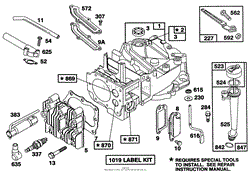 ENGINE BRIGGS &amp; STRATTON MODEL 122702-3188-01(6)