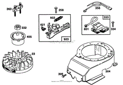 ENGINE BRIGGS &amp; STRATTON MODEL 122702-3171-01(3)