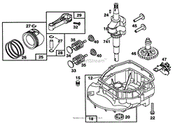 ENGINE BRIGGS &amp; STRATTON MODEL 122702-3171-01(7)