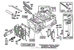 ENGINE BRIGGS &amp; STRATTON MODEL 122702-3171-01(8)