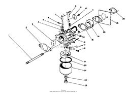 CARBURETOR ASSEMBLY (ENGINE MODEL NO. 47PM1-1)(SERIAL NO. 2005001 &amp; UP)