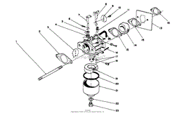 CARBURETOR ASSEMBLY (ENGINE MODEL NO. 47PM1-2)(SERIAL NO. 2000001-2005000)