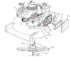 ENGINE ASSEMBLY (SERIAL NO. 2005001 &amp; UP)