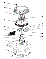 RECOIL ASSEMBLY (ENGINE MODEL NO. 47PM1-2)(SERIAL NO. 2000001-2005000)