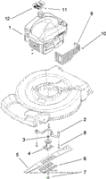 ENGINE AND BLADE ASSEMBLY