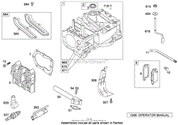 CYLINDER ASSEMBLY BRIGGS AND STRATTON 126T02-0220-B1