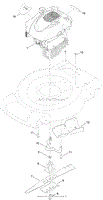 ENGINE AND BLADE ASSEMBLY