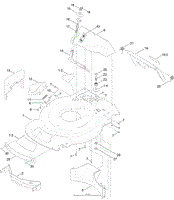 DECK, SIDE CHUTE AND REAR DOOR ASSEMBLY