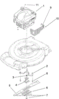 ENGINE AND BLADE ASSEMBLY