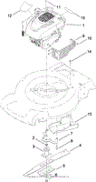 ENGINE AND BLADE ASSEMBLY