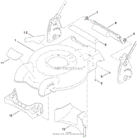 HOUSING, BAFFLE AND REAR DOOR ASSEMBLY