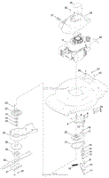 ENGINE AND BLADE ASSEMBLY