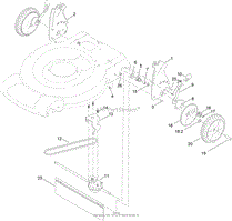 TRANSMISSION AND REAR WHEEL DRIVE ASSEMBLY