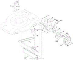 TRANSMISSION AND REAR WHEEL DRIVE ASSEMBLY