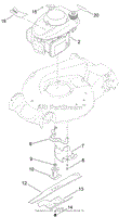 ENGINE AND BLADE ASSEMBLY