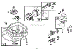 ENGINE BRIGGS &amp; STRATTON MODEL 128807-0658-01(10)