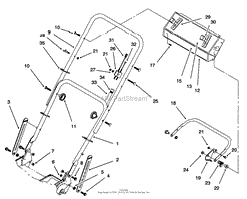 HANDLE ASSEMBLY (MODEL NO. 20462 ONLY)