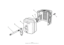 MUFFLER ASSEMBLY (MODEL NO. VMH7)