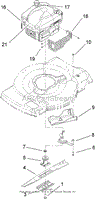 ENGINE AND BLADE ASSEMBLY