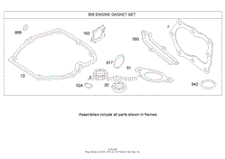 GASKET ASSEMBLY BRIGGS AND STRATTON 122K02-0172-E1