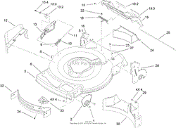 HOUSING, SIDE CHUTE AND REAR DOORASSEMBLY