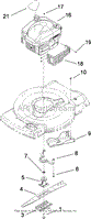 ENGINE AND BLADE ASSEMBLY