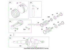 CRANKSHAFT ASSEMBLY BRIGGS AND STRATTON 122K02-0172-E1