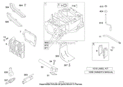 CYLINDER ASSEMBLY BRIGGS AND STRATTON 122K02-0172-E1