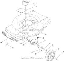 HEIGHT OF CUT WHEEL ASSEMBLY