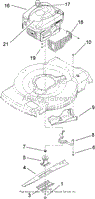 ENGINE AND BLADE ASSEMBLY