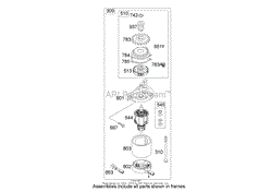 STARTER ASSEMBLY BRIGGS AND STRATTON 122K05-0171-E1