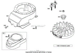 BLOWER HOUSING ASSEMBLY BRIGGS AND STRATTON 126T05-0240-B1