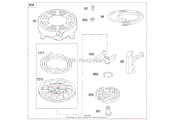 STARTER ASSEMBLY BRIGGS AND STRATTON 122K05-0171-E1