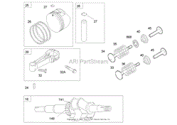 CRANKSHAFT ASSEMBLY BRIGGS AND STRATTON 122K05-0171-E1