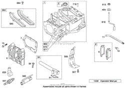 CYLINDER ASSEMBLY BRIGGS AND STRATTON 126T02-0227-B1