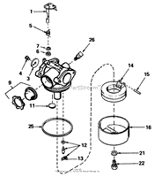 CARBURETOR NO. 632098