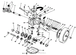 GEAR CASE ASSEMBLY (USED ON UNITS WITH SERIAL NO. 8000001 THRU 8000851)