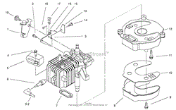 IGNITION, BRAKE AND MUFFLER ASSEMBLY