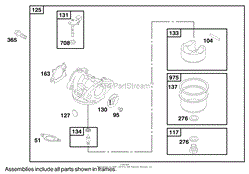 ENGINE BRIGGS &amp; STRATTON MODEL 12U802-1740-E1(7)