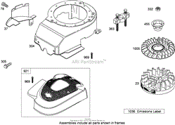 BLOWER HOUSING ASSEMBLY BRIGGS AND STRATTON 126T02-0233-B1