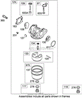 CARBURETOR ASSEMBLY BRIGGS AND STRATTON 126T02-0233-B1