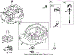 CRANKCASE ASSEMBLY BRIGGS AND STRATTON 126T02-0233-B1