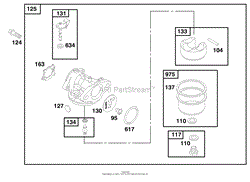 ENGINE BRIGGS &amp; STRATTON MODEL 12F802-1767-E1(3)