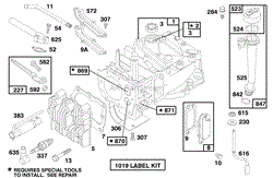 ENGINE BRIGGS &amp; STRATTON MODEL 12F802-0667-01(5)