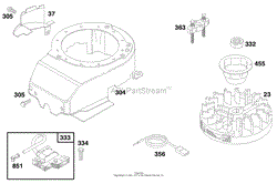 ENGINE BRIGGS &amp; STRATTON MODEL 12F802-0667-01(6)