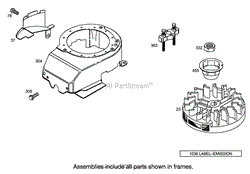 BLOWER HOUSING ASSEMBLY BRIGGS AND STRATTON 12H802-1720-B1