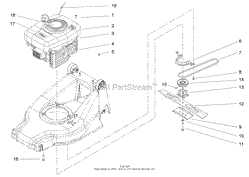 ENGINE AND BLADE ASSEMBLY