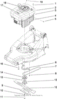 ENGINE AND BLADE ASSEMBLY