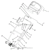 LOWER HANDLE AND ADJUSTING KNOB ASSEMBLY